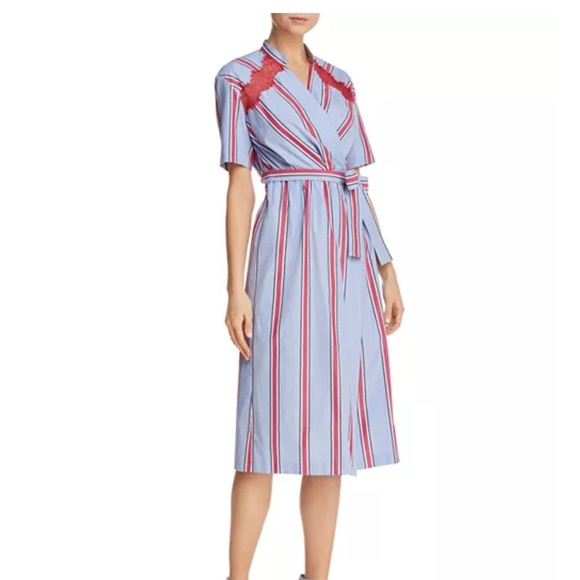 Sandro
Mellow Striped Wrap Dress with sleeves fits like size small - Picture 1 of 7
